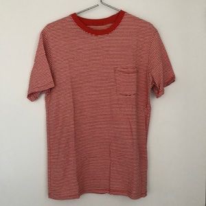 Urban Outfitters Orange Striped Tee - S
